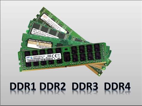 What is the difference between SDRAM, DDR1, DDR2, DDR3 .